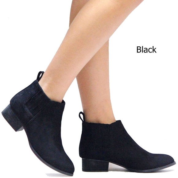 Shoes - New Black Western Cowboy Ankle Boots Booties